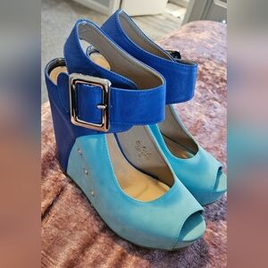 Unique covered platform shoes